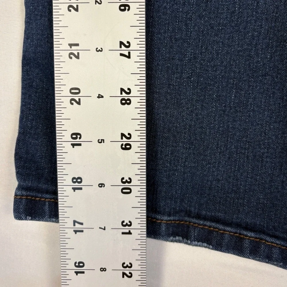 Vintage America Blues Boho Crop Jeans Womens 12/31 Dark Wash Stretch Denim